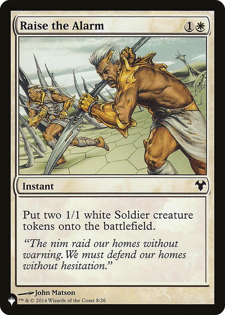 Raise the Alarm (26-Aug) (The List Reprints)