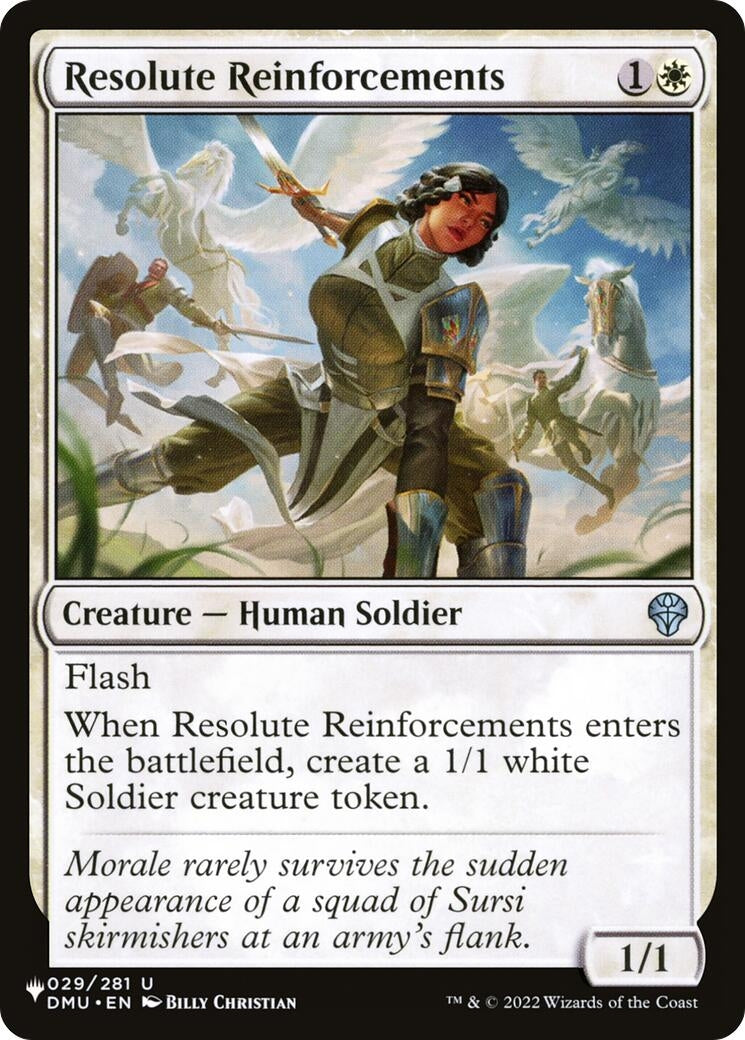 Resolute Reinforcements (029/281) (The List Reprints)