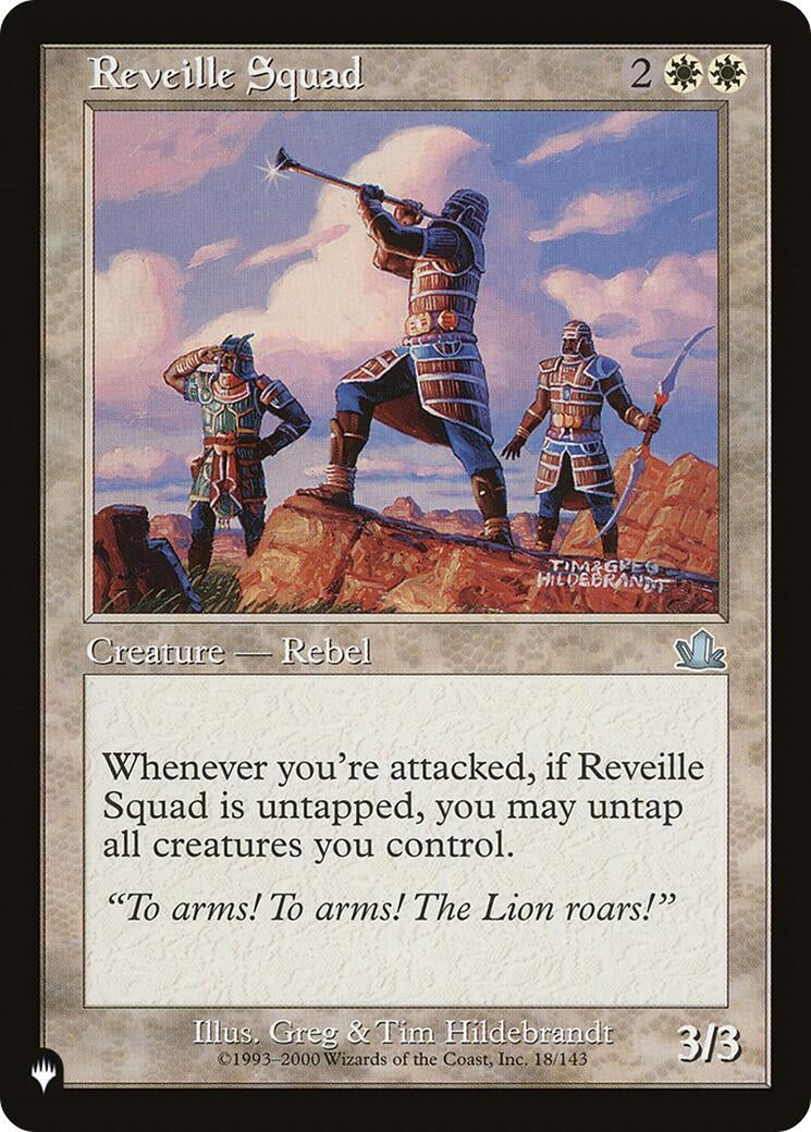 Image for Reveille Squad (18/143) (The List Reprints) - Magic: The Gathering