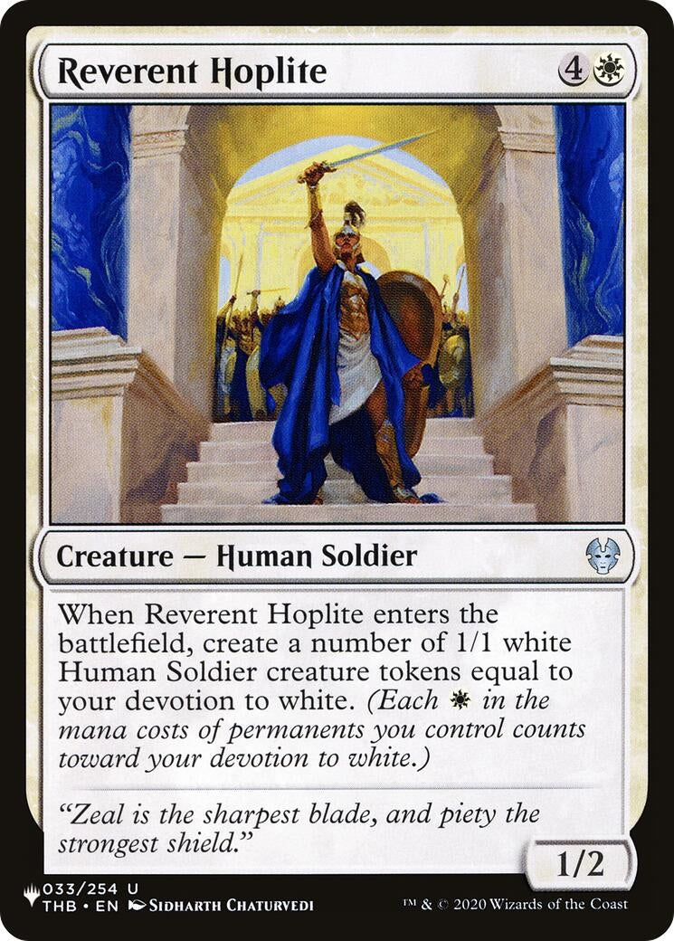 Reverent Hoplite (033/254) (The List Reprints)