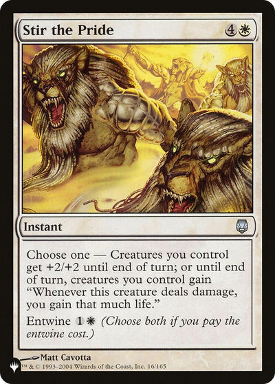 Stir the Pride (16/165) (The List Reprints)