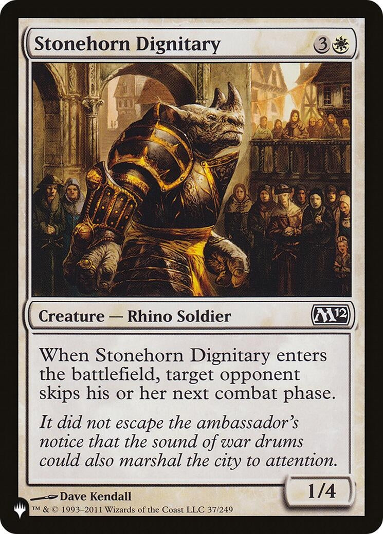 Stonehorn Dignitary (37/249) (The List Reprints)