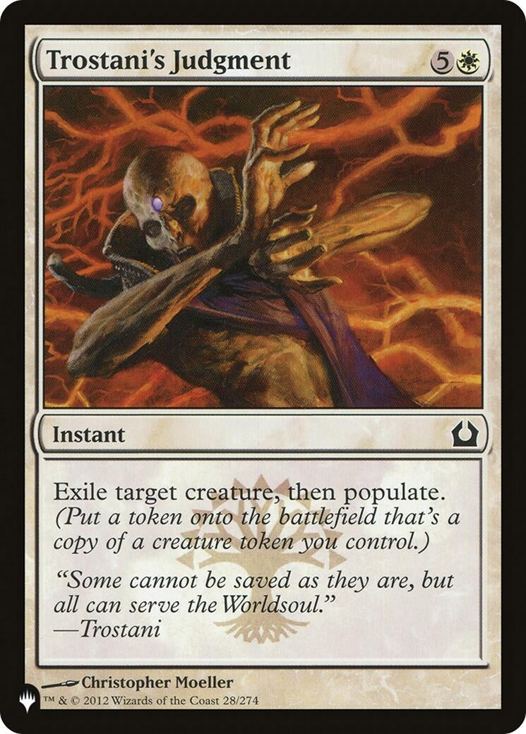 Trostani's Judgment (28/274) (The List Reprints)