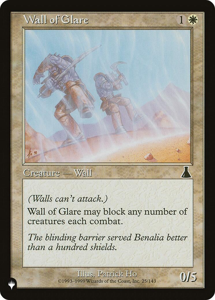 Wall of Glare (25/143) (The List Reprints)