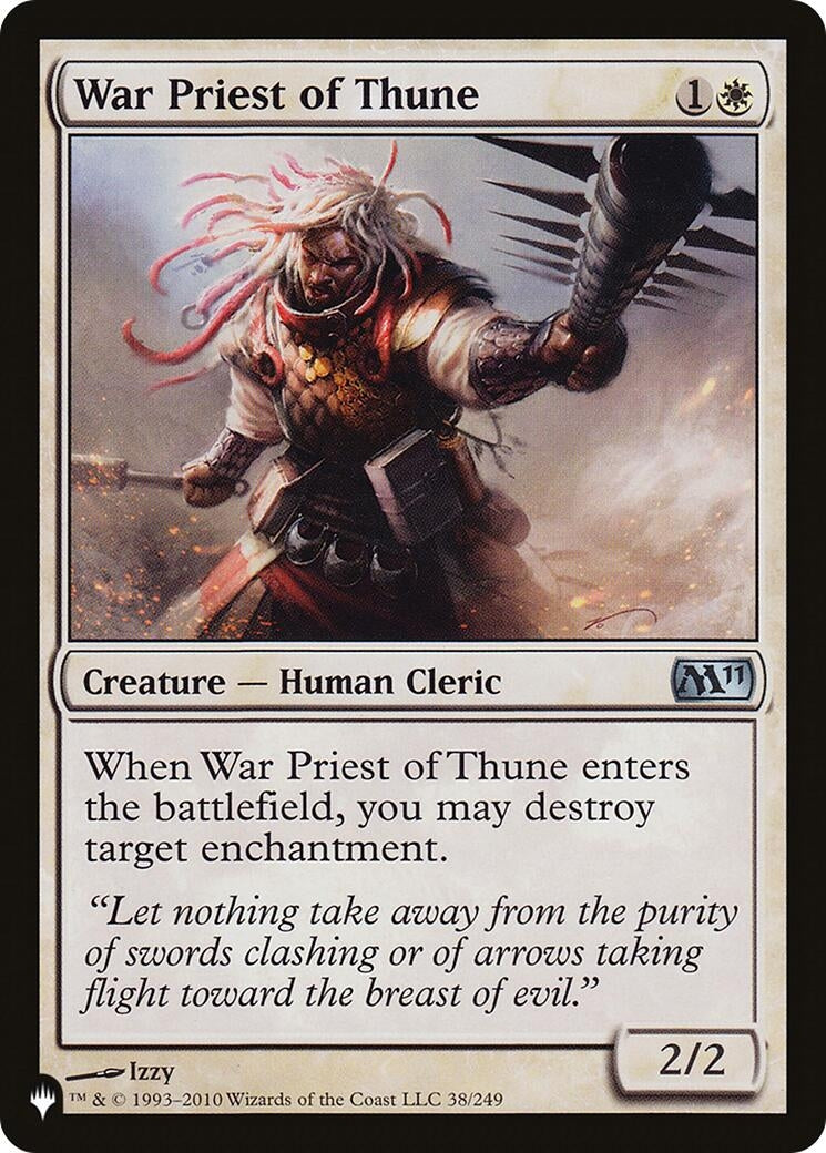 War Priest of Thune (38/249) (The List Reprints)