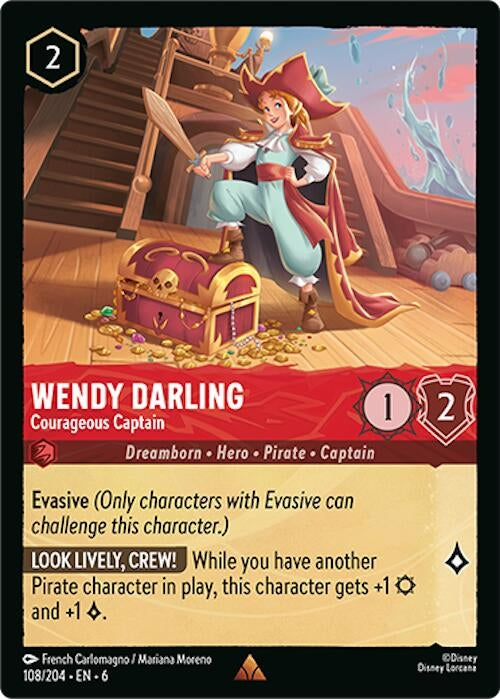 Wendy Darling - Courageous Captain (108/204) (Azurite Sea)