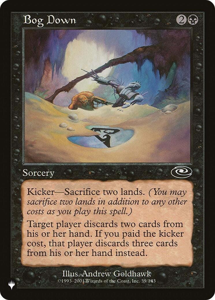 Image for Bog Down (39/143) (The List Reprints) - Magic: The Gathering
