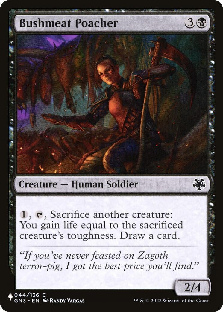 Bushmeat Poacher (044/136) (The List Reprints)