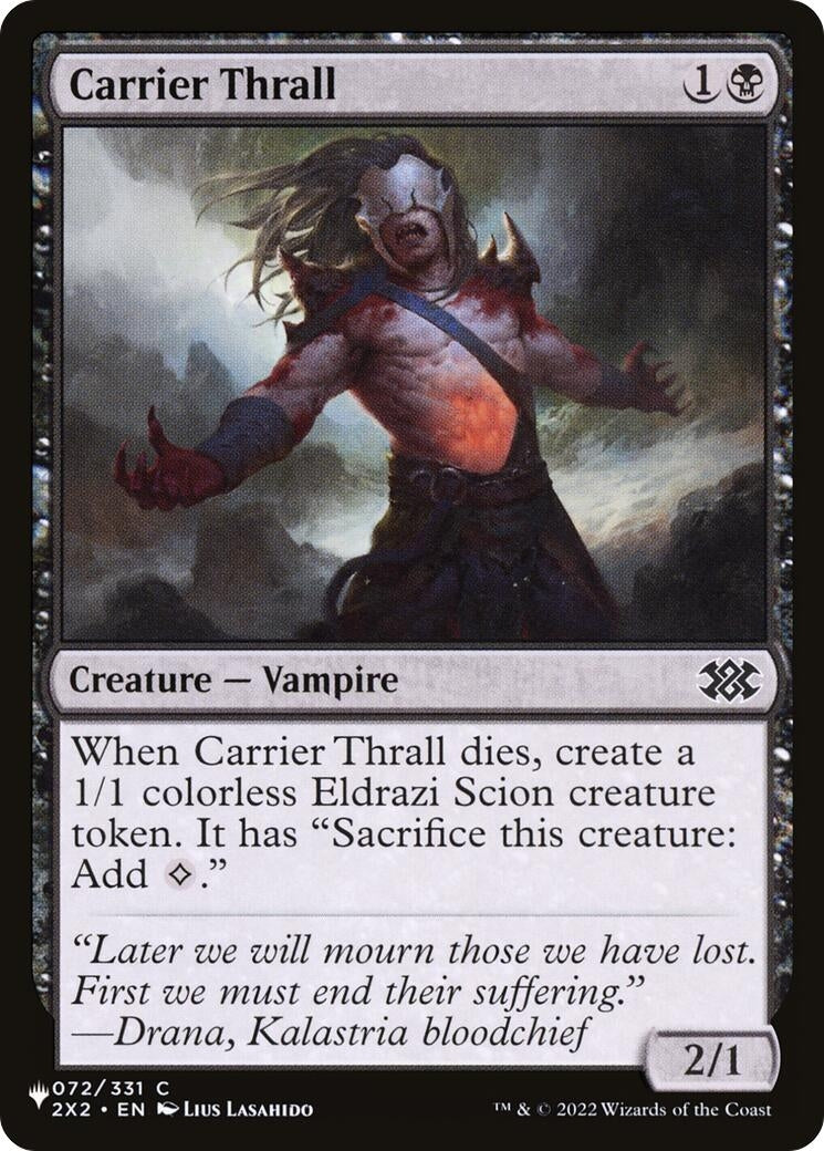 Carrier Thrall (072/024) (The List Reprints)