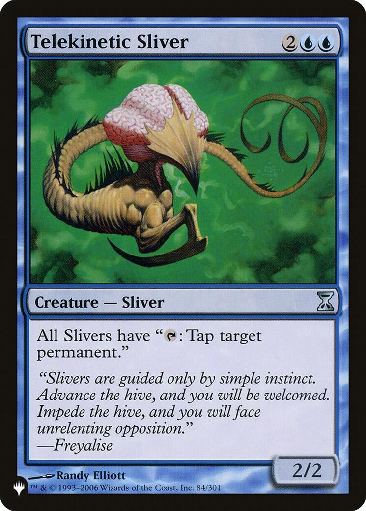 Telekinetic Sliver (84/301) (The List Reprints)
