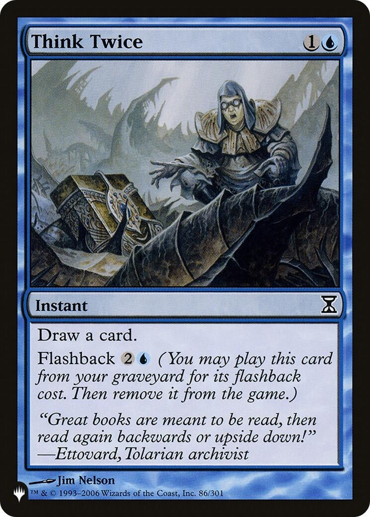 Image for Think Twice (86/301) (The List Reprints) - Magic: The Gathering