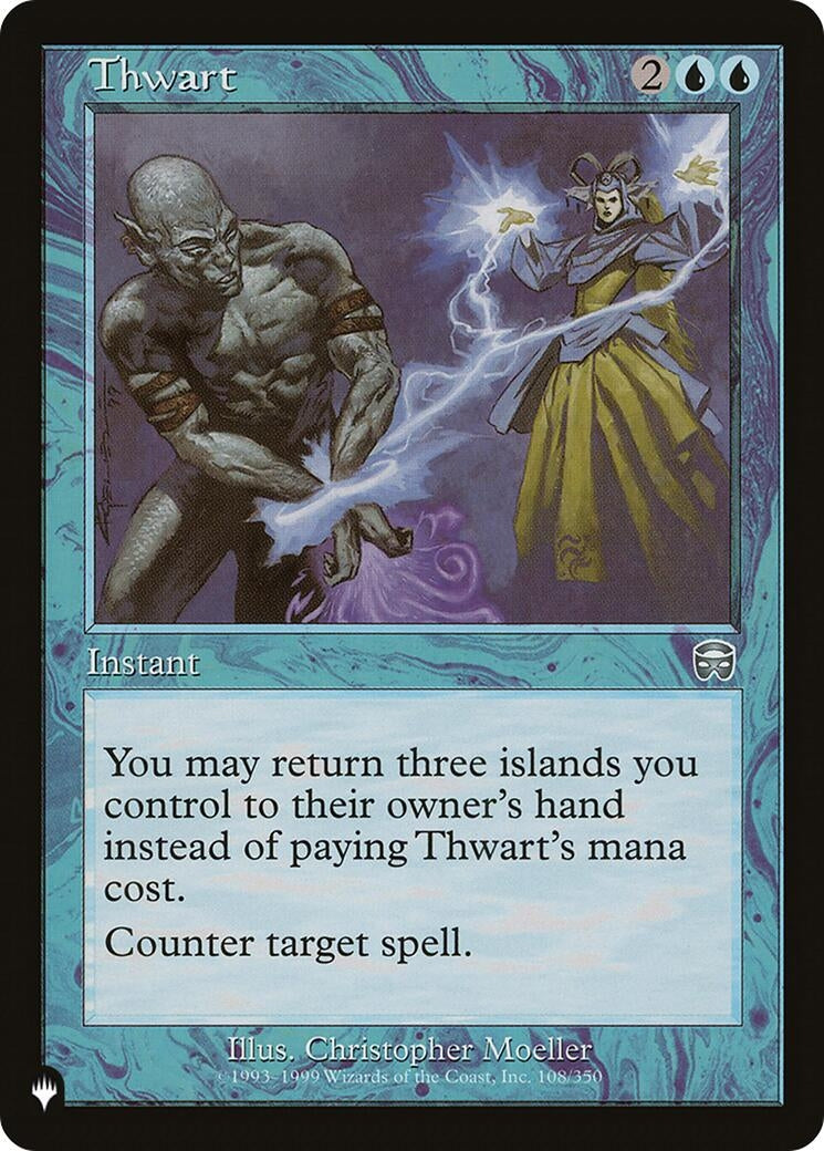 Image for Thwart (108/350) (The List Reprints) - Magic: The Gathering