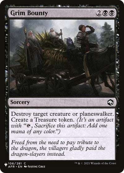 Grim Bounty (106/281) (The List Reprints)
