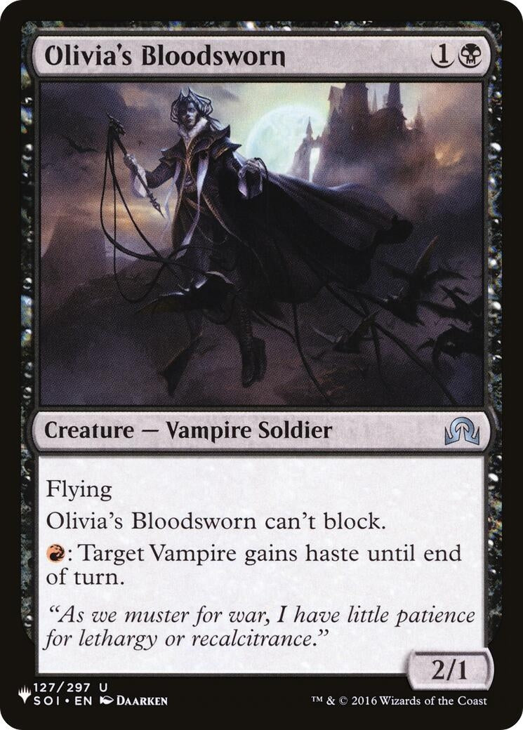 Olivia's Bloodsworn (127/297) (The List Reprints)