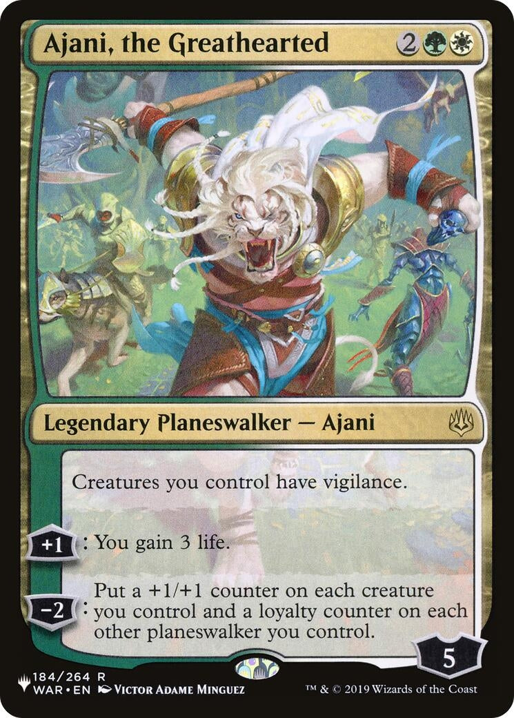 Ajani, the Greathearted (184/264) (The List Reprints)