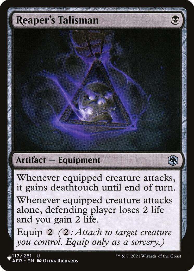 Reaper's Talisman (117/281) (The List Reprints)