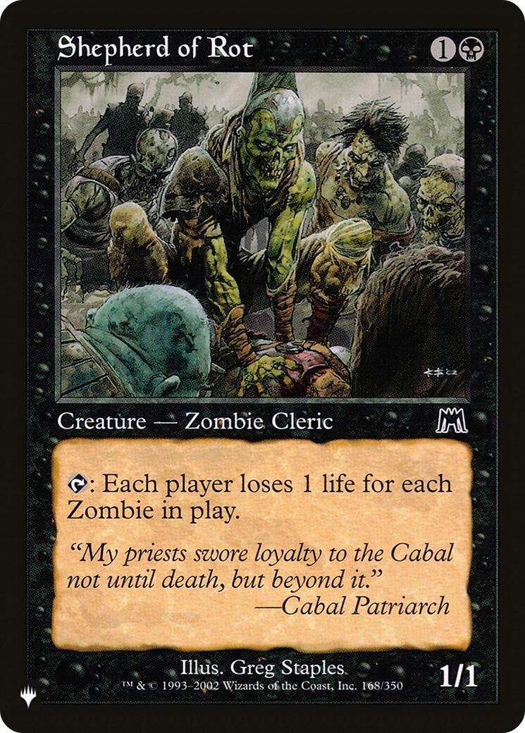 Image for Shepherd of Rot (168/350) (The List Reprints) - Magic: The Gathering