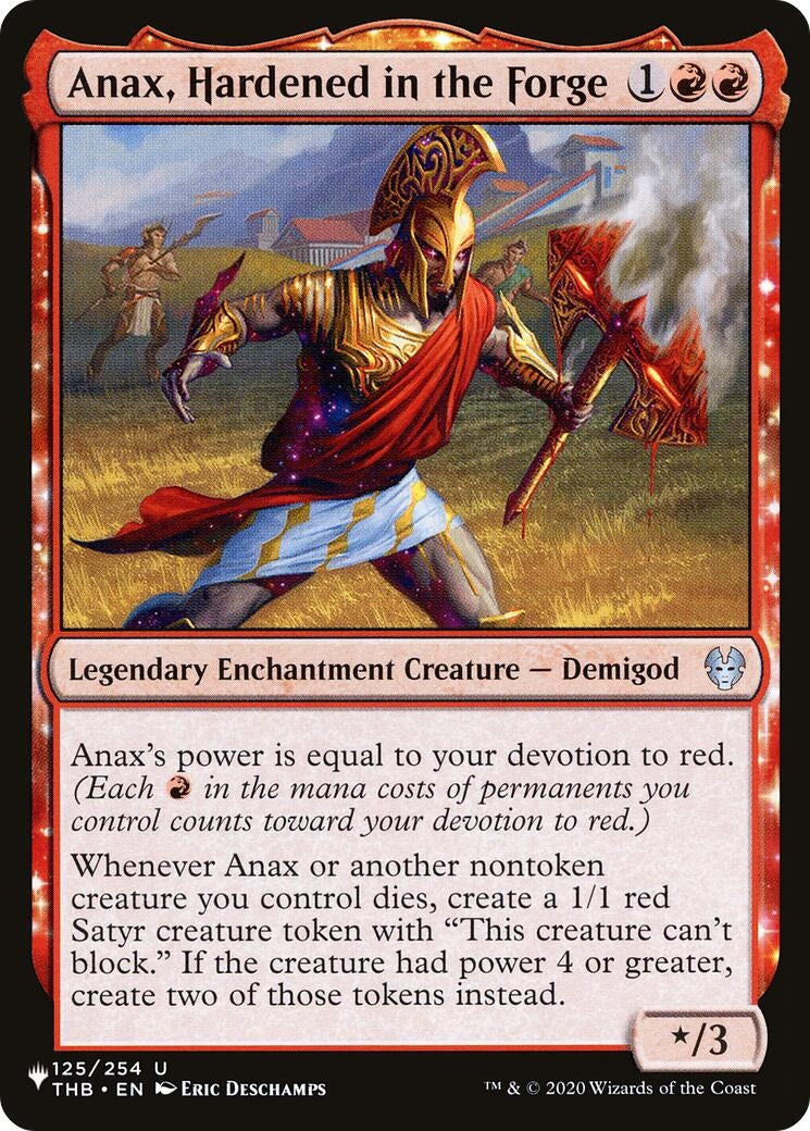 Anax, Hardened in the Forge (125/254) (The List Reprints)