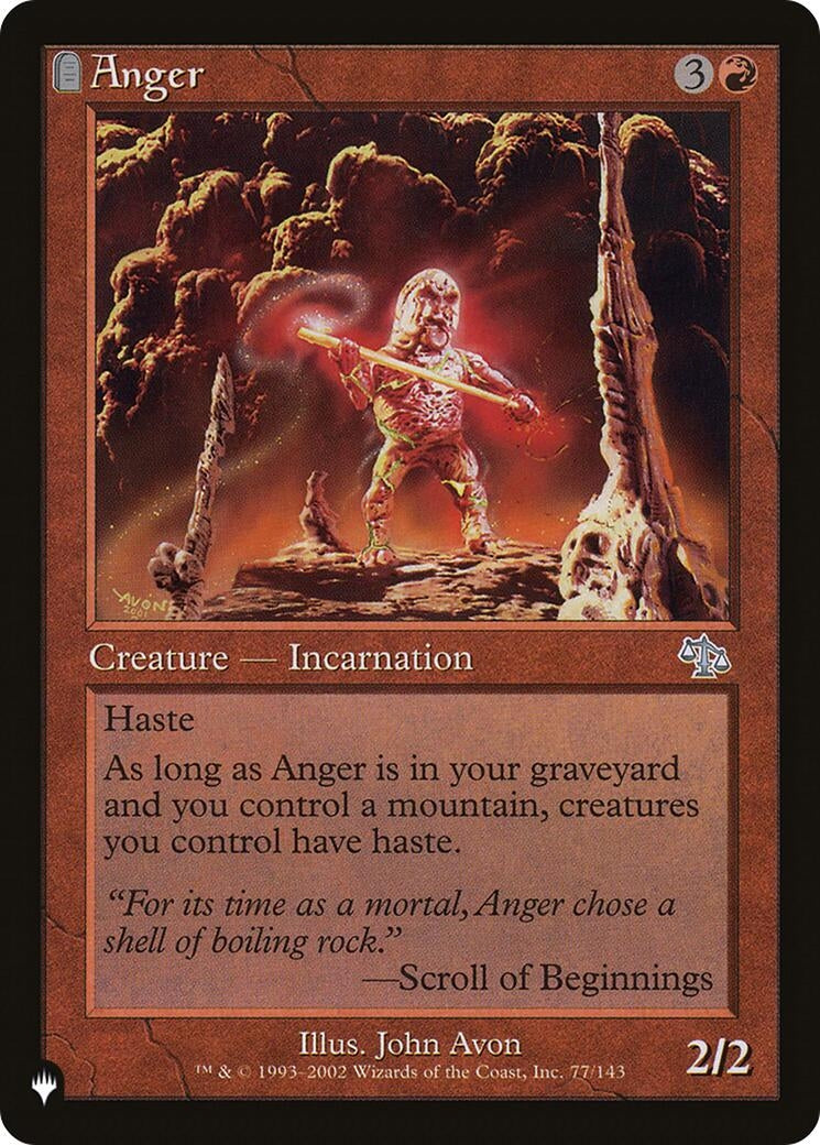 Anger (JUD) (77/143) (The List Reprints)