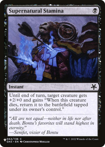 Supernatural Stamina (062/136) (The List Reprints)