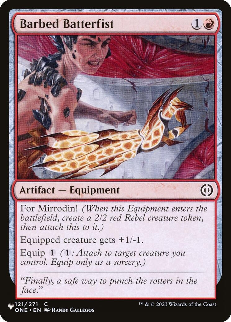 Barbed Batterfist (121/271) (The List Reprints)