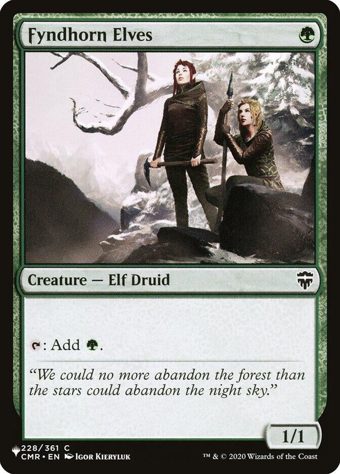 Fyndhorn Elves (228/361) (The List Reprints)