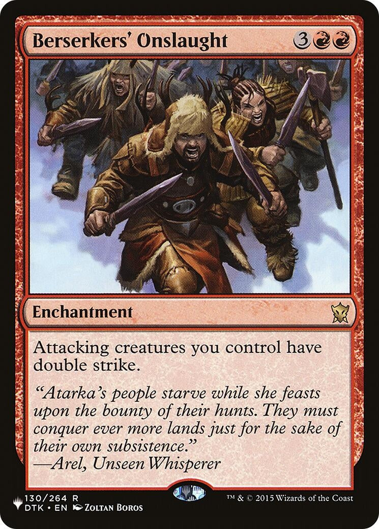 Berserkers' Onslaught (130/264) (The List Reprints)