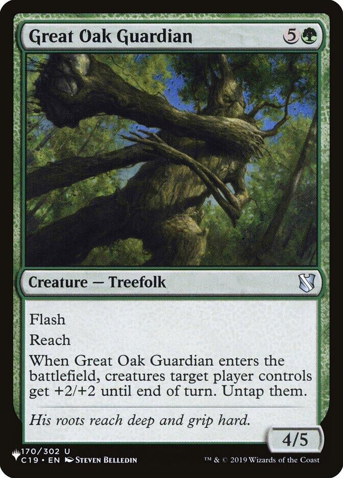 Image for Great Oak Guardian (170/302) (The List Reprints) - Magic: The Gathering