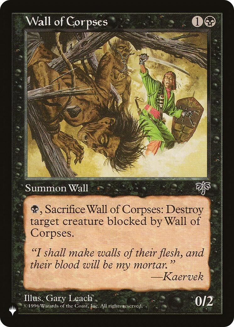 Wall of Corpses (The List Reprints)