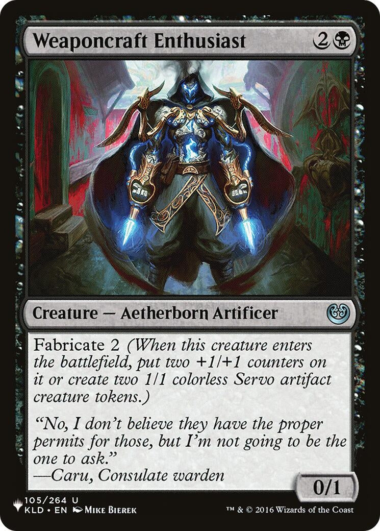Image for Weaponcraft Enthusiast (105/264) - Magic: The Gathering