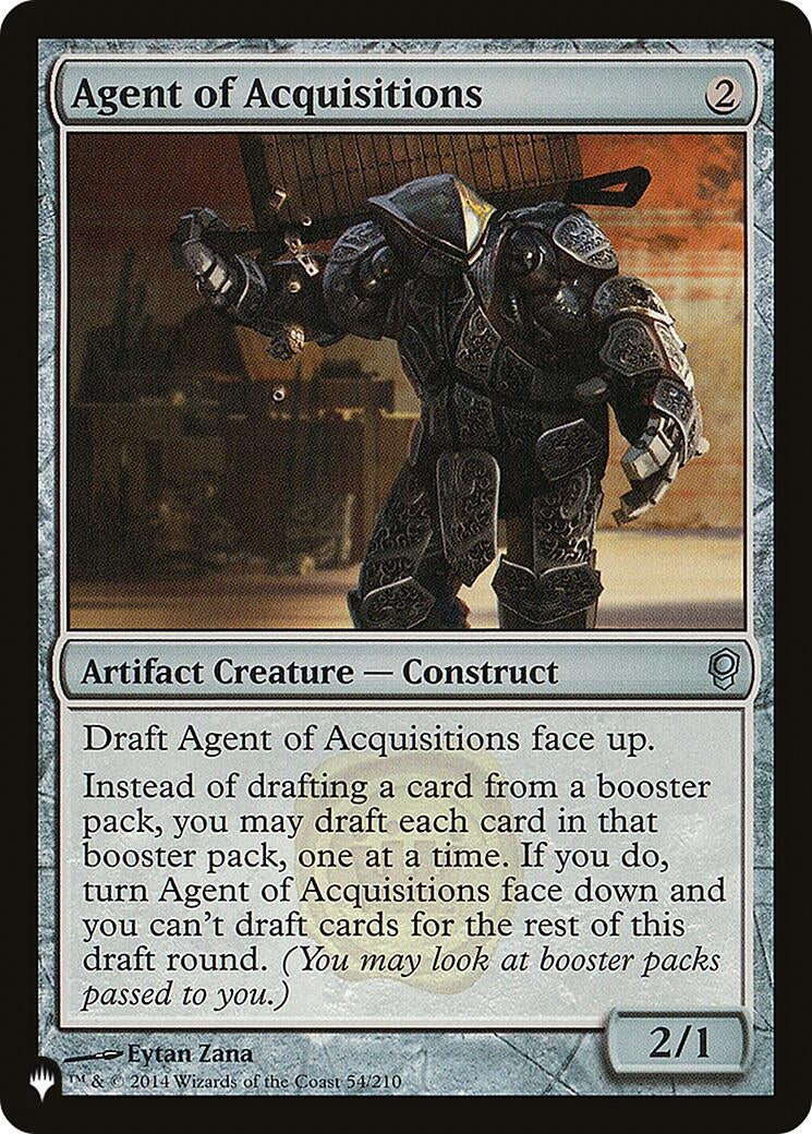 Agent of Acquisitions (54/210) (The List Reprints)