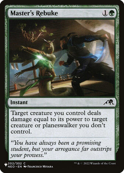 Master's Rebuke (202/302) (The List Reprints)