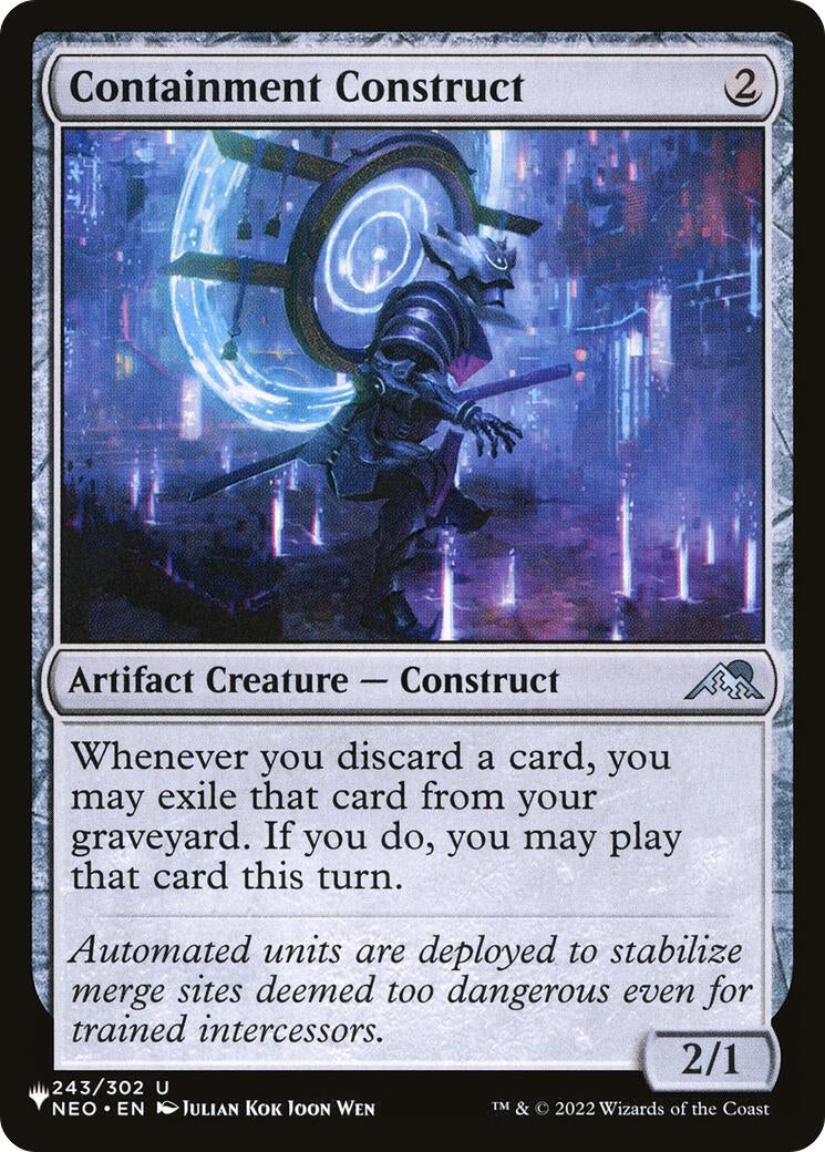 Containment Construct (243/302) (The List Reprints)