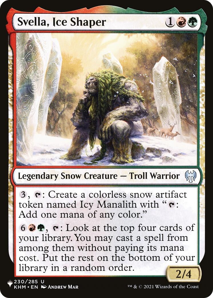 Svella, Ice Shaper (230/285) (The List Reprints)