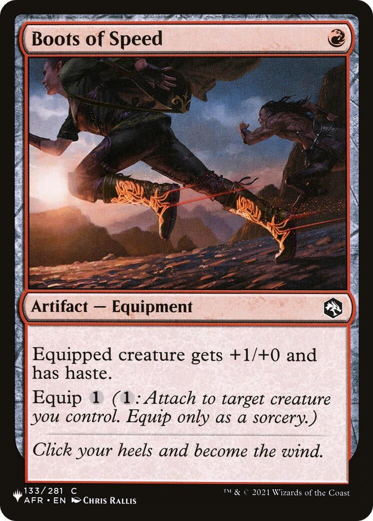 Boots of Speed (133/281) (The List Reprints)