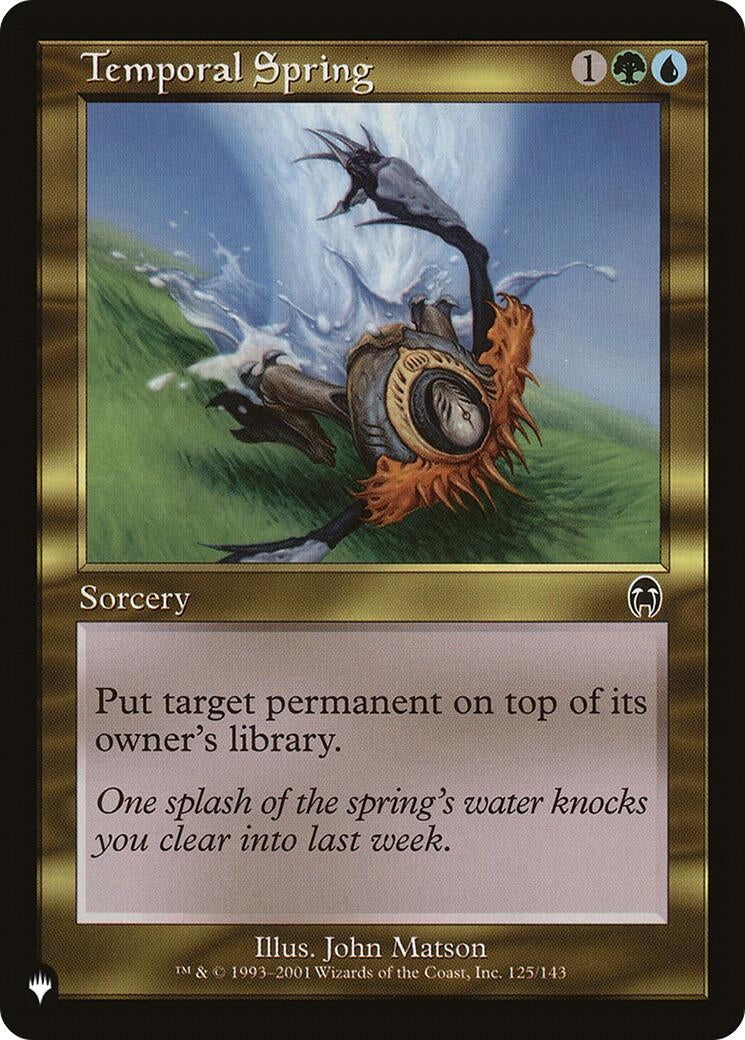 Image for Temporal Spring (125/143) (The List Reprints) - Magic: The Gathering