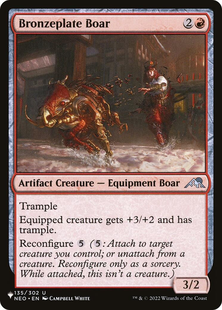 Bronzeplate Boar (135/302) (The List Reprints)