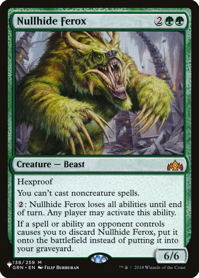 Nullhide Ferox (138/259) (The List Reprints)