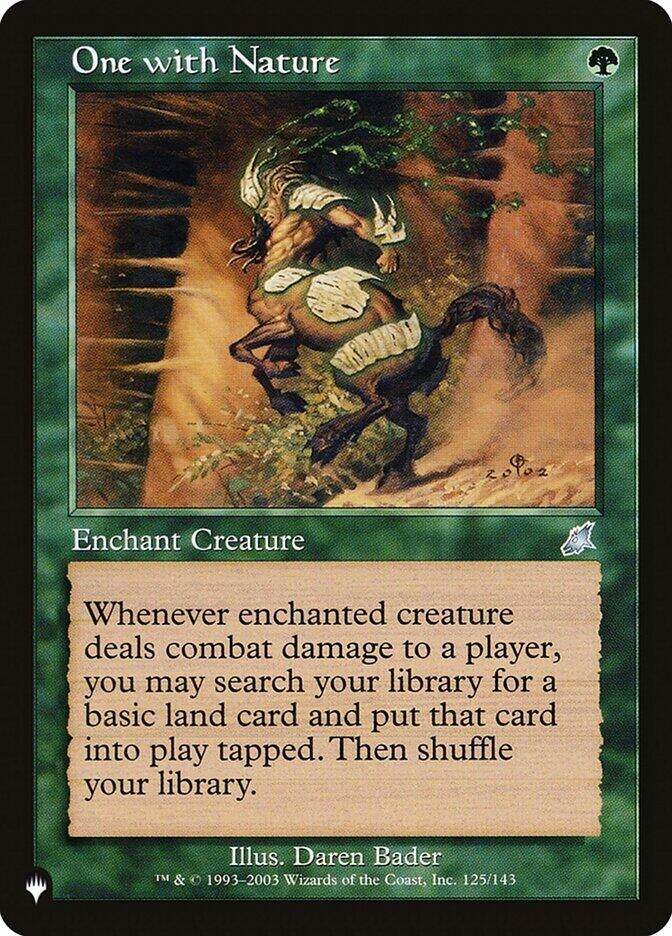 One with Nature (125/143) (The List Reprints)