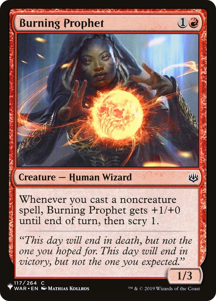 Burning Prophet (117/264) (The List Reprints)