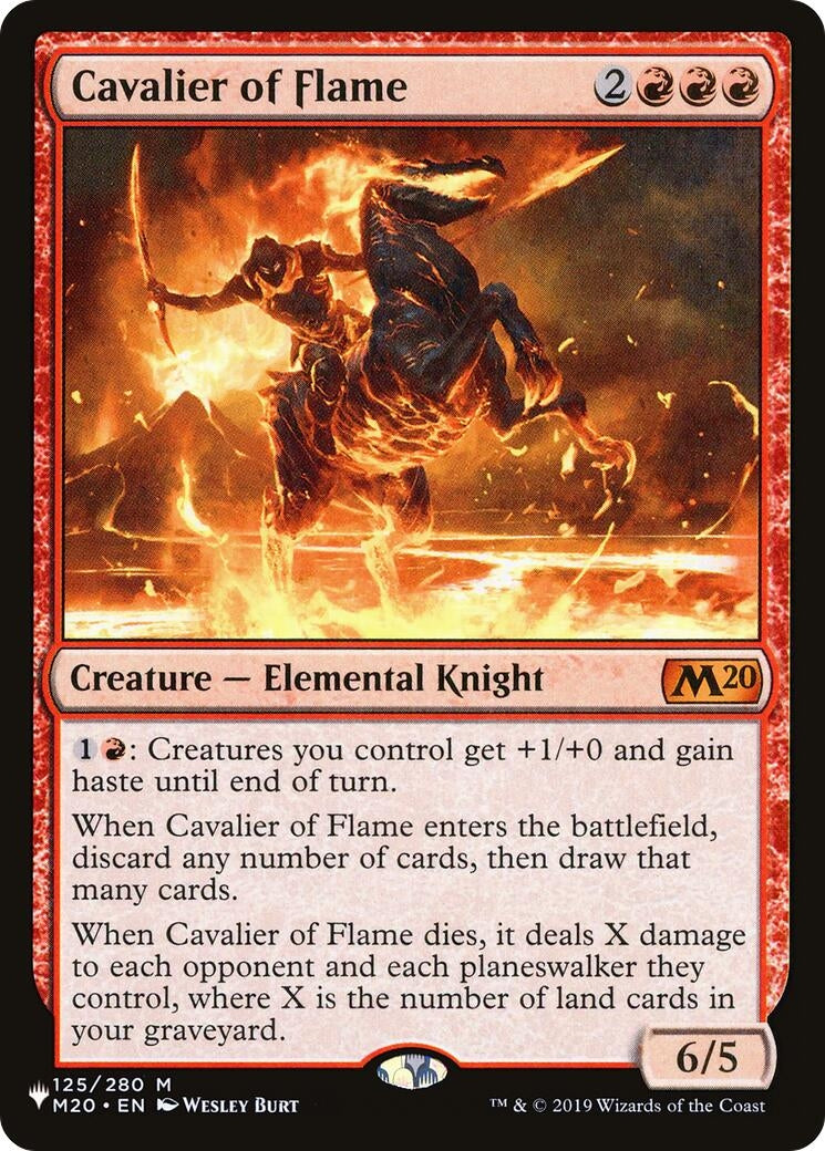 Cavalier of Flame (125/280) (The List Reprints)