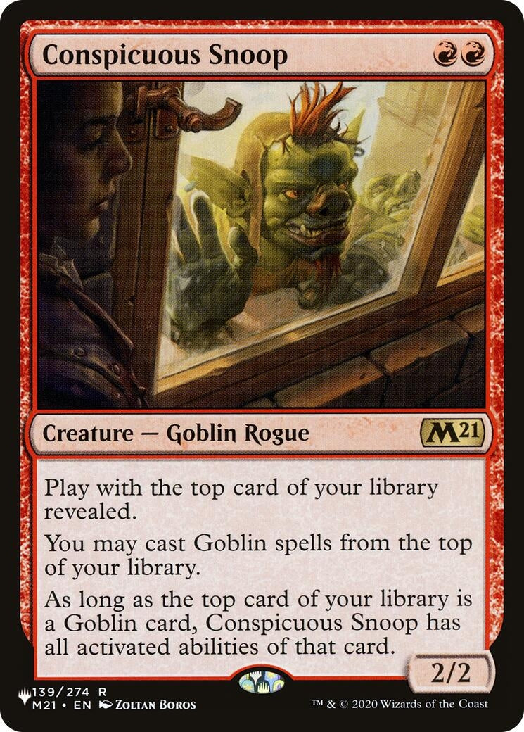 Conspicuous Snoop (139/274) (The List Reprints)