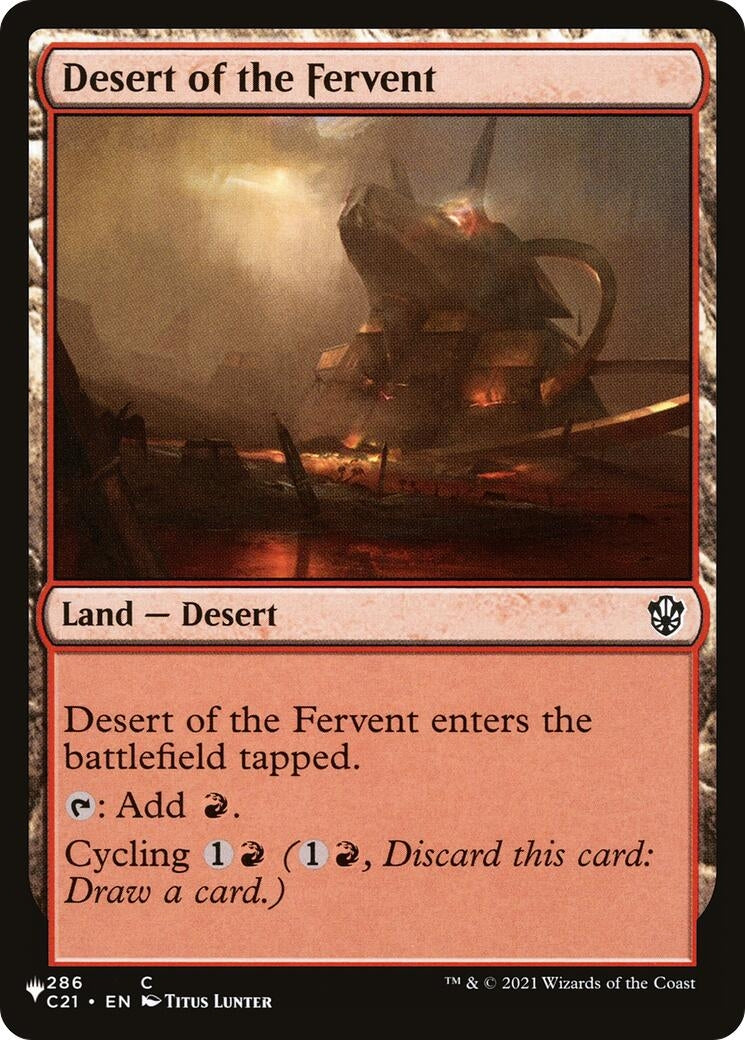 Desert of the Fervent (286/081) (The List Reprints)