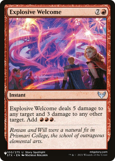 Explosive Welcome (100/275) (The List Reprints)