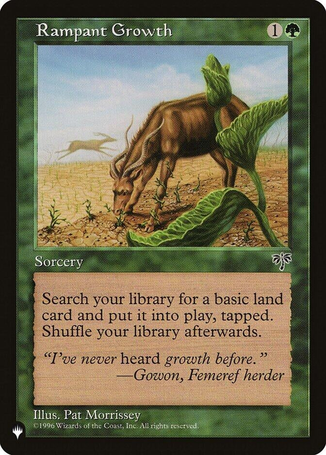 Rampant Growth (MIR) (The List Reprints)