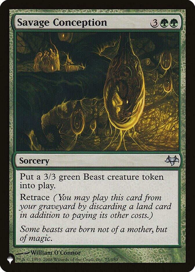 Savage Conception (75/180) (The List Reprints)