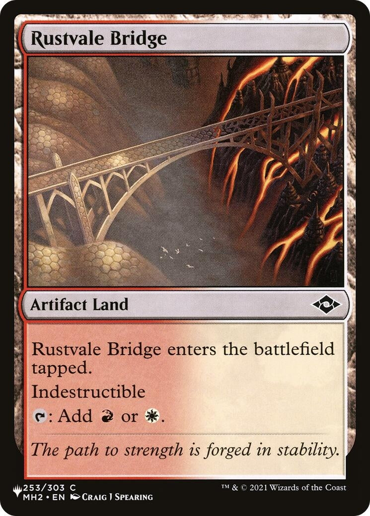 Rustvale Bridge (253/303) (The List Reprints)
