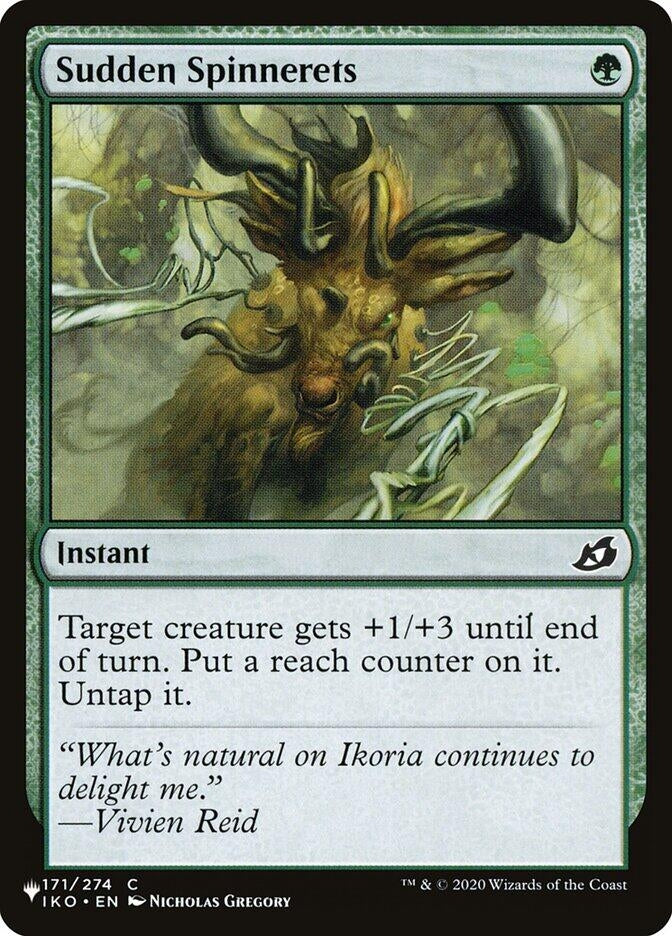 Image for Sudden Spinnerets (171/274) (The List Reprints) - Magic: The Gathering
