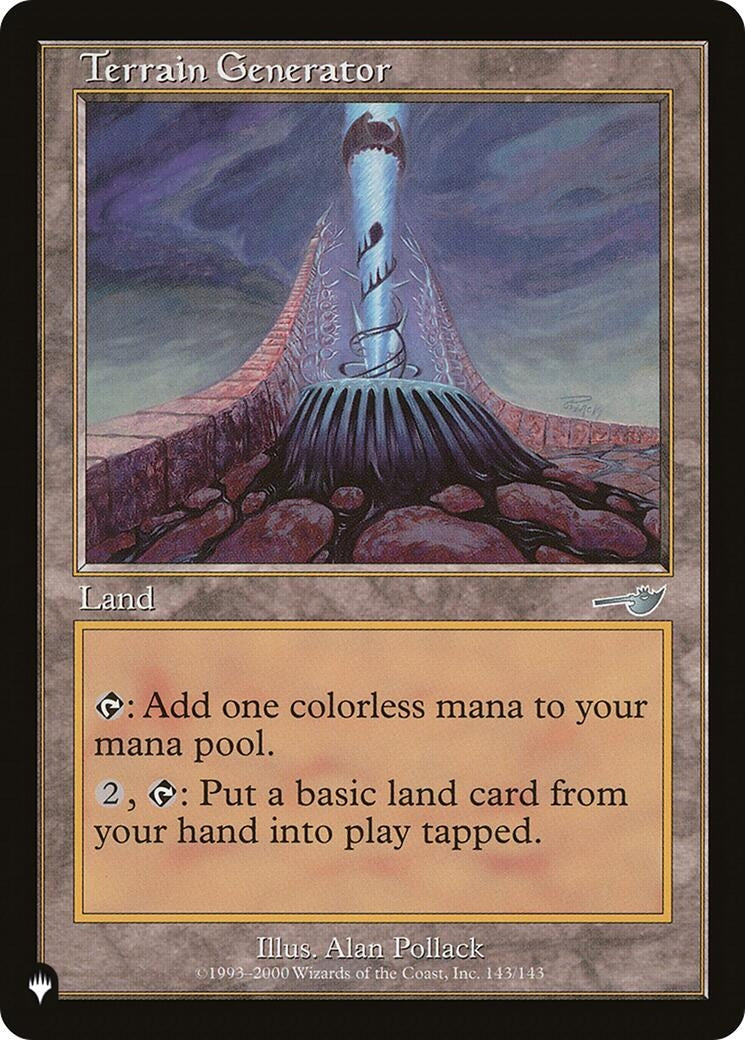 Terrain Generator (143/143) (The List Reprints)