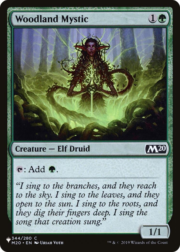 Image for Woodland Mystic (344/280) (The List Reprints) - Magic: The Gathering